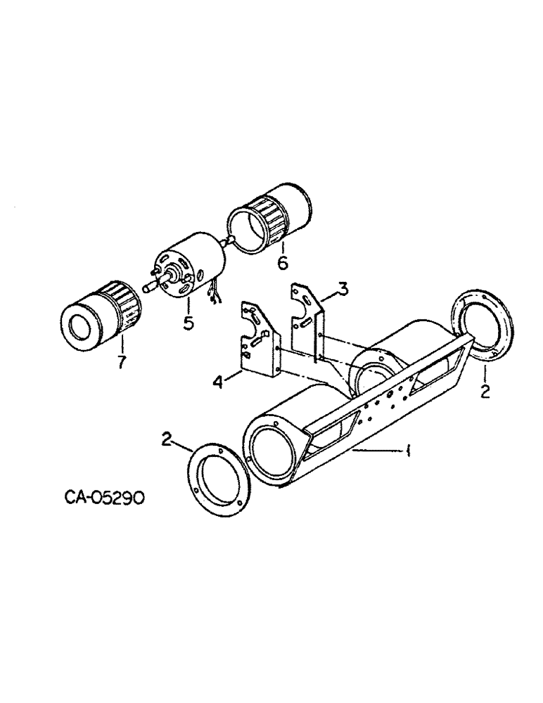 Схема запчастей Case IH 4366 - (13-13) - CAB AND SUPERSTRUCTURE, BLOWER ASSEMBLY (05) - SUPERSTRUCTURE