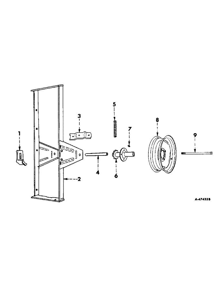 Схема запчастей Case IH 449A - (E-27) - PLANTER WHEEL AND WHEEL FRAME 