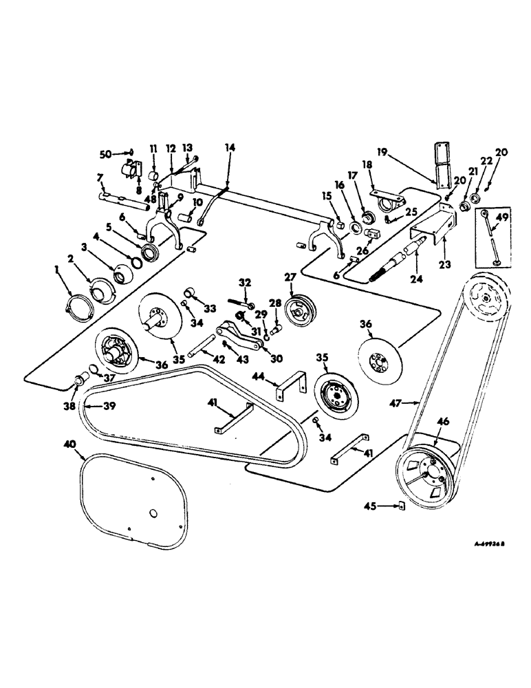 Схема запчастей Case IH 303 - (125) - PROPULSION VARIABLE SPEED AND JACKSHAFT AND DRIVE (16) - TRACTION VARIATOR