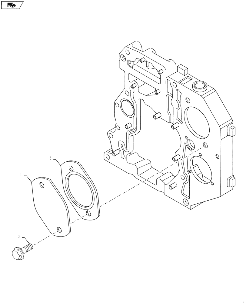 Схема запчастей Case IH 3230 - (10.102.05) - GEAR COVER - PLATE (10) - ENGINE