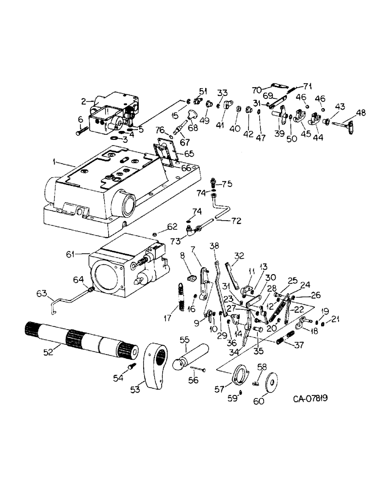 Схема запчастей Case IH 3488 - (10-14) - HYDRAULICS, HYDRAULIC DRAFT CONTROL (07) - HYDRAULICS