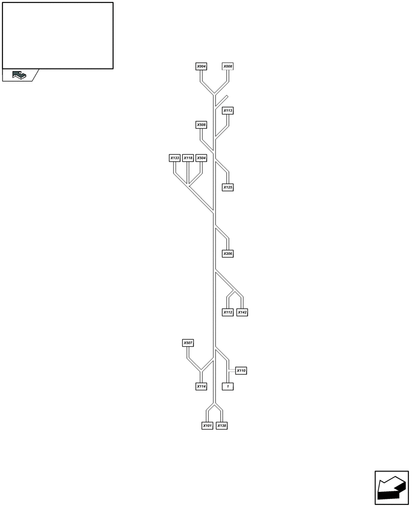 Схема запчастей Case IH LBX332S - (06.67[01]) - CABLE HARNESS : 87368952 - D500 (06) - ELECTRICAL SYSTEMS