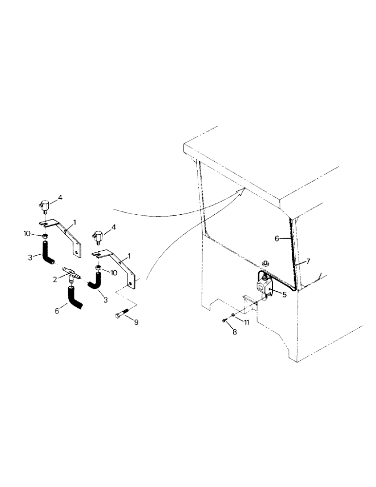 Схема запчастей Case IH ST310 - (10-05) - WINDOW WASHER (18) - MISCELLANEOUS