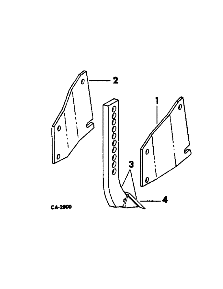 Схема запчастей Case IH 80 - (A-32[A]) - SUBSOILER ATTACHMENT FOR USE IN CONJUNCTION W/MIDDLEBUSTER BOTTOM 