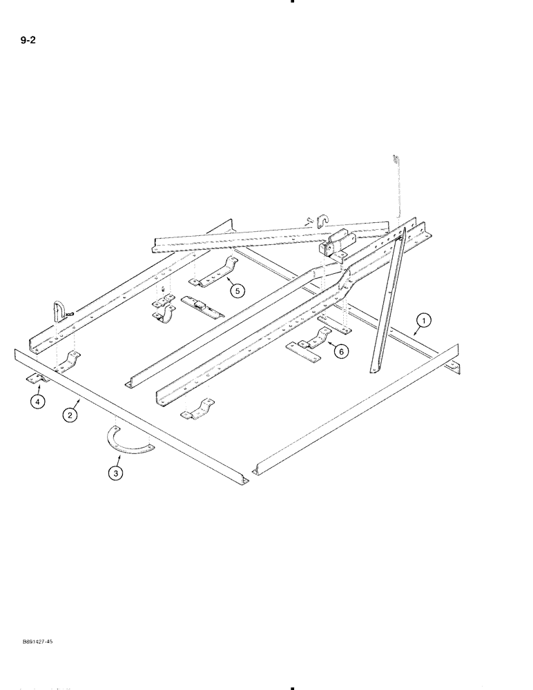 Схема запчастей Case IH 370 - (9-02) - MAIN FRAME (09) - CHASSIS/ATTACHMENTS