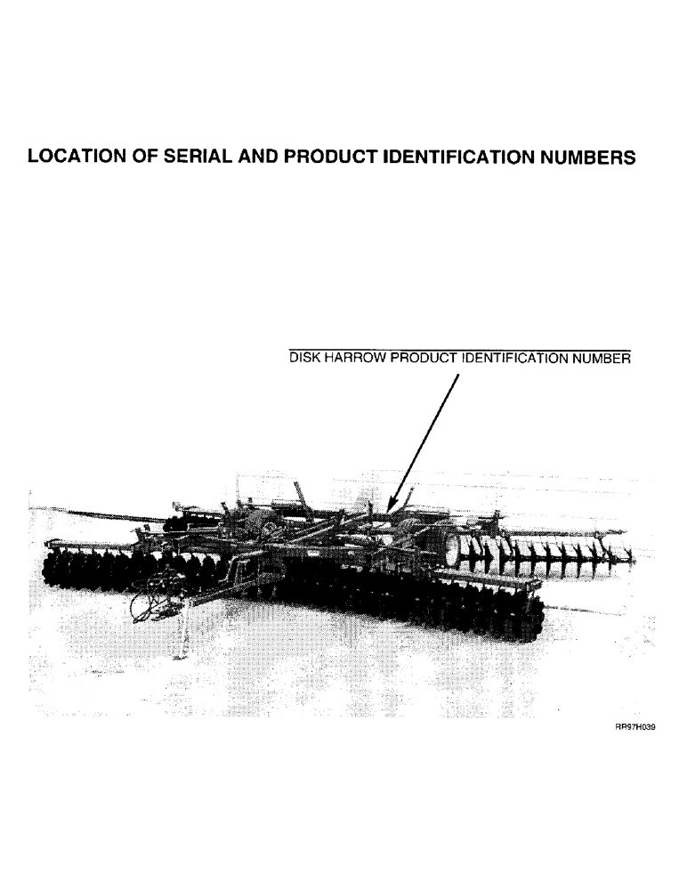 Схема запчастей Case IH 3850 - (1-2) - LOCATION OF SERIAL AND PRODUCT IDENTIFICATION NUMBERS (00) - PICTORIAL INDEX