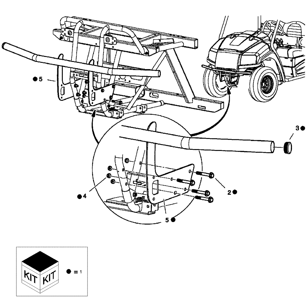 Схема запчастей Case IH SCOUT - (90.114.01) - TUBE BRUSH GUARD (90) - PLATFORM, CAB, BODYWORK AND DECALS