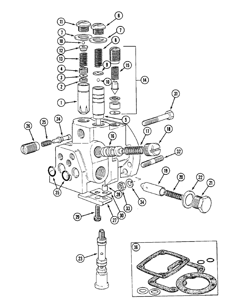 Схема запчастей Case IH 1294 - (8-218) - CONTROL VALVE ASSEMBLY (08) - HYDRAULICS