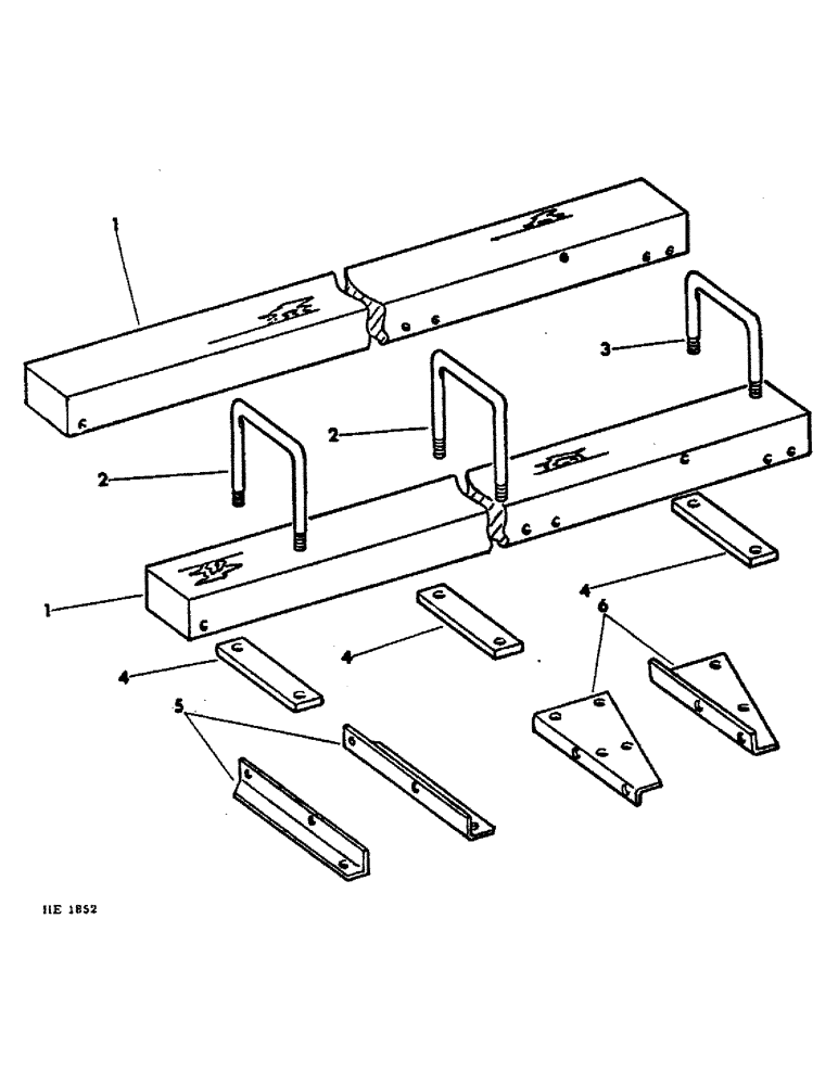 Схема запчастей Case IH 570 - (B-24) - TRUCK BOTTOM SUPPORTS (00) - COMPLETE MACHINE