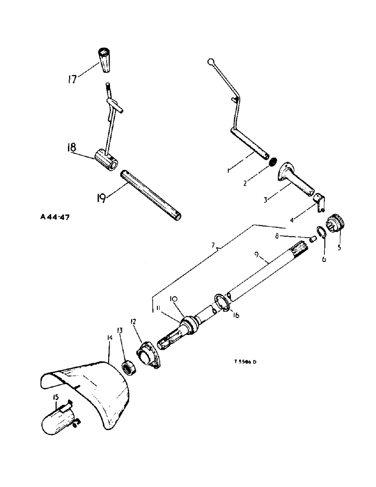 Схема запчастей Case IH 354 - (6-22) - ATTACHMENTS, REAR P.T.O., CONSTANT RUNNING P.T.O. ATTACHMENT Attachments