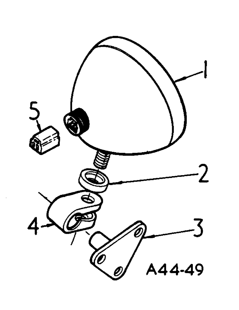 Схема запчастей Case IH 354 - (3-12) - ELECTRICAL, SEALED BEAM COMBINATION (06) - ELECTRICAL SYSTEMS