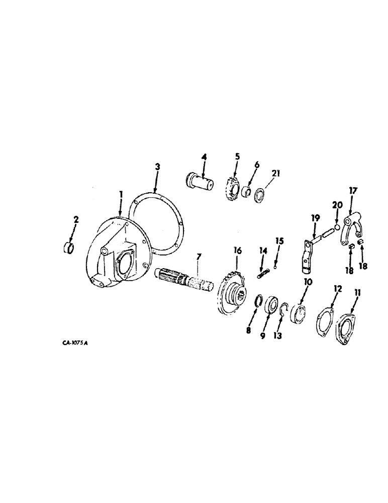 Схема запчастей Case IH 464 - (07-11) - DRIVE TRAIN, SIDE DRIVE POWER TAKE-OFF (04) - Drive Train