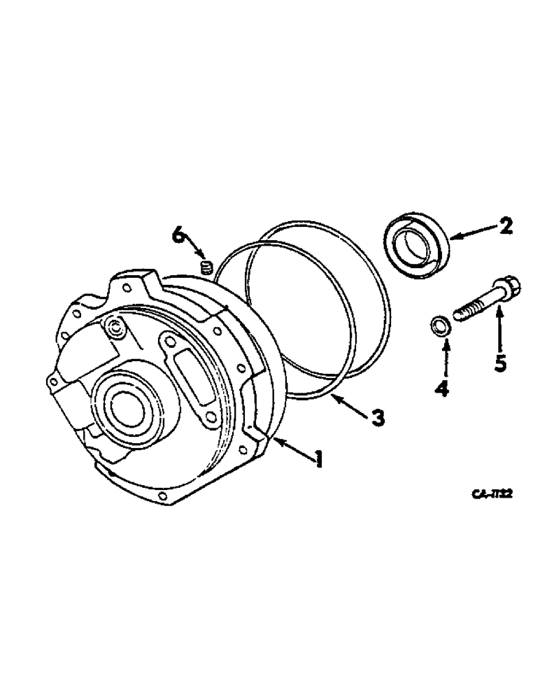 Схема запчастей Case IH 574 - (07-018) - HYDROSTATIC CHARGE PUMP (04) - Drive Train