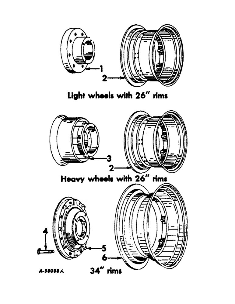 Схема запчастей Case IH 660 - (211) - WHEELS, REAR WHEELS, INTERNATIONAL 660 SERIES (11) - WHEELS