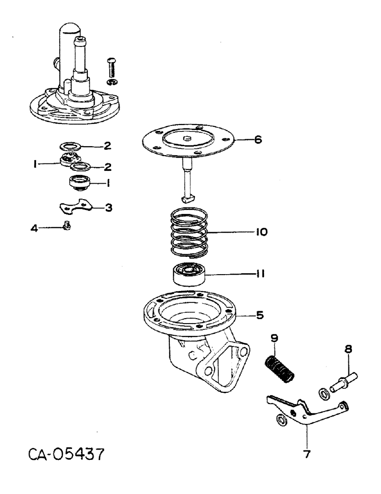 Схема запчастей Case IH 284 - (12-23) - POWER, GASOLINE ENGINE, MAZDA, FUEL PUMP Power