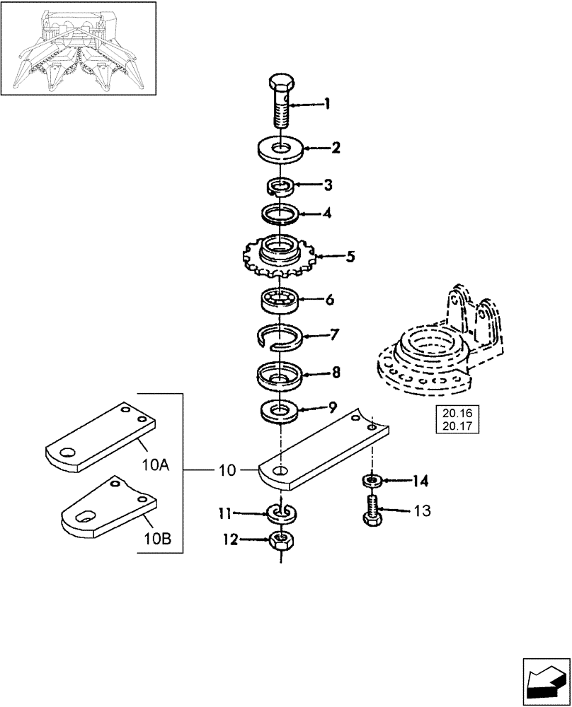 Схема запчастей Case IH HDX3R - (20.18) - CHAIN, EXTENSION (58) - ATTACHMENTS/HEADERS