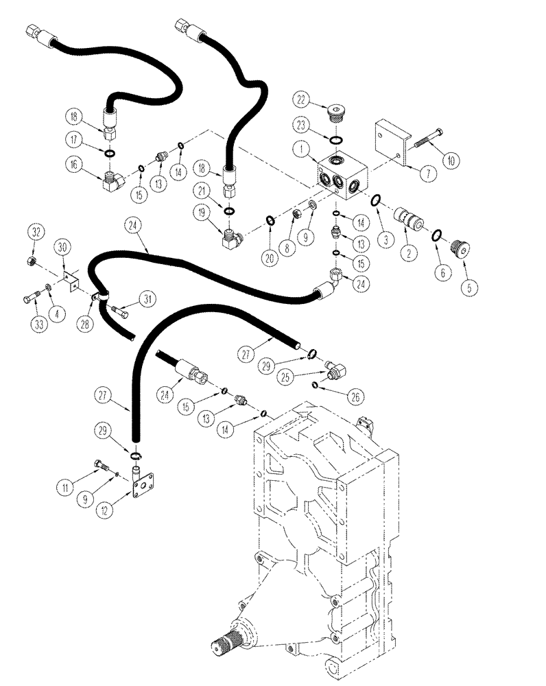 Схема запчастей Case IH STX375 - (06-57) - POWER TAKEOFF - LUBRICATION, WHEEL TRACTOR WITH 400 SERIES AXLES, BSN JEE0102001 (06) - POWER TRAIN