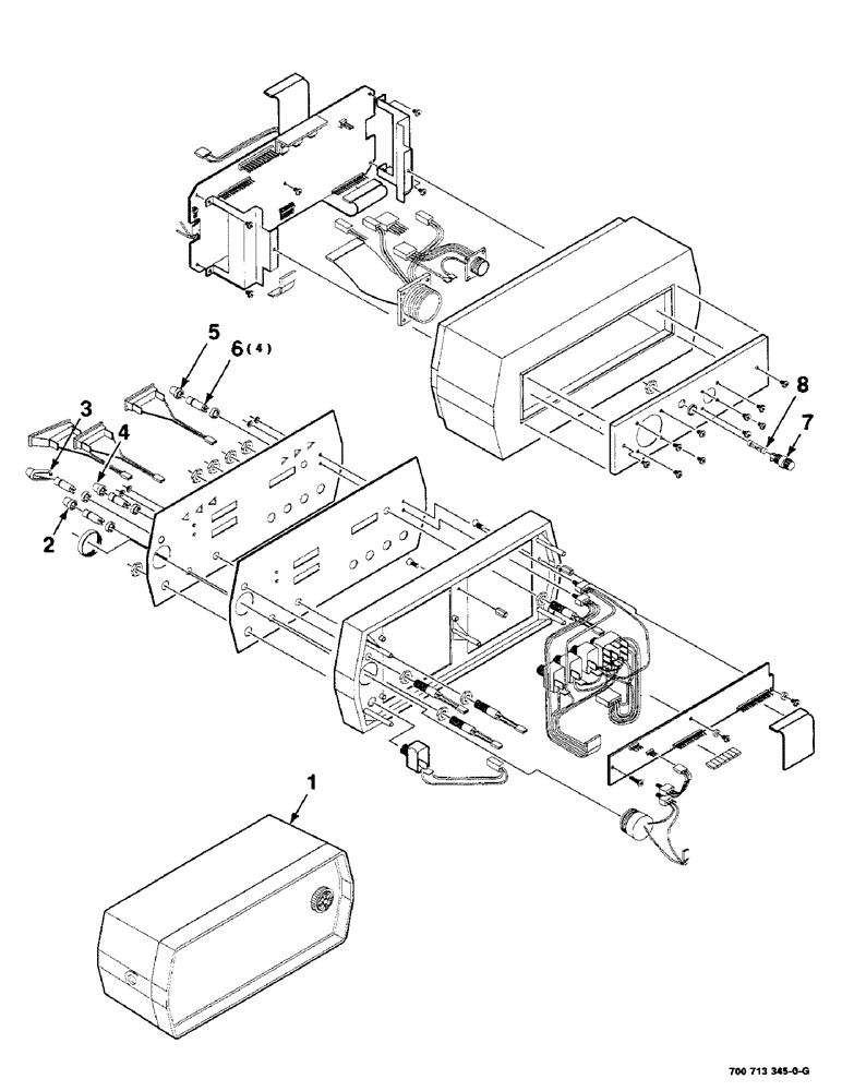 Схема запчастей Case IH 8465T - (4-08) - CONTROL BOX ASSEMBLY, 700713345 CONTROL BOX ASSEMBLY COMPLETE (06) - ELECTRICAL