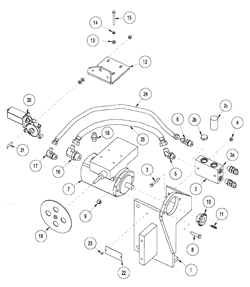 Схема запчастей Case IH CONCORD - (9C-24) - DRUM DRIVE ASSEMBLY 