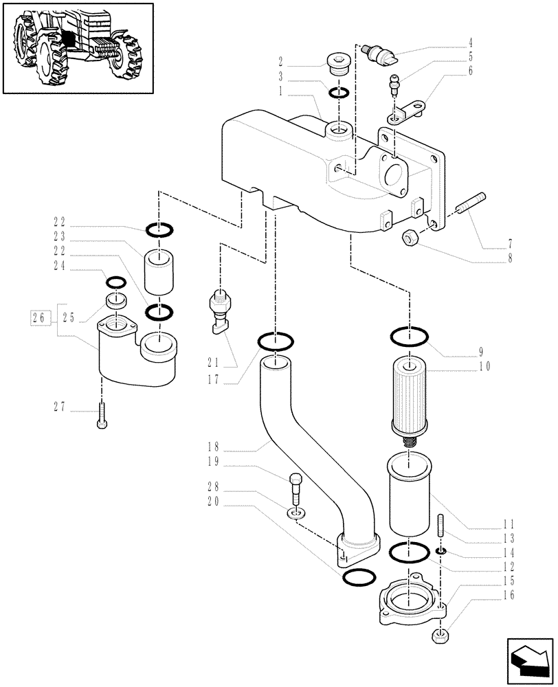 Схема запчастей Case IH MAXXUM 140 - (1.32.8/04[01]) - 113 L/MIN CCLS PUMP FOR (CL.4) FRONT AXLE - PUMPS FOR HYDRAULIC SYSTEM AND LIFT - C6562 (VAR.334835-336835-337835-338835-339835 / 743744) (03) - TRANSMISSION