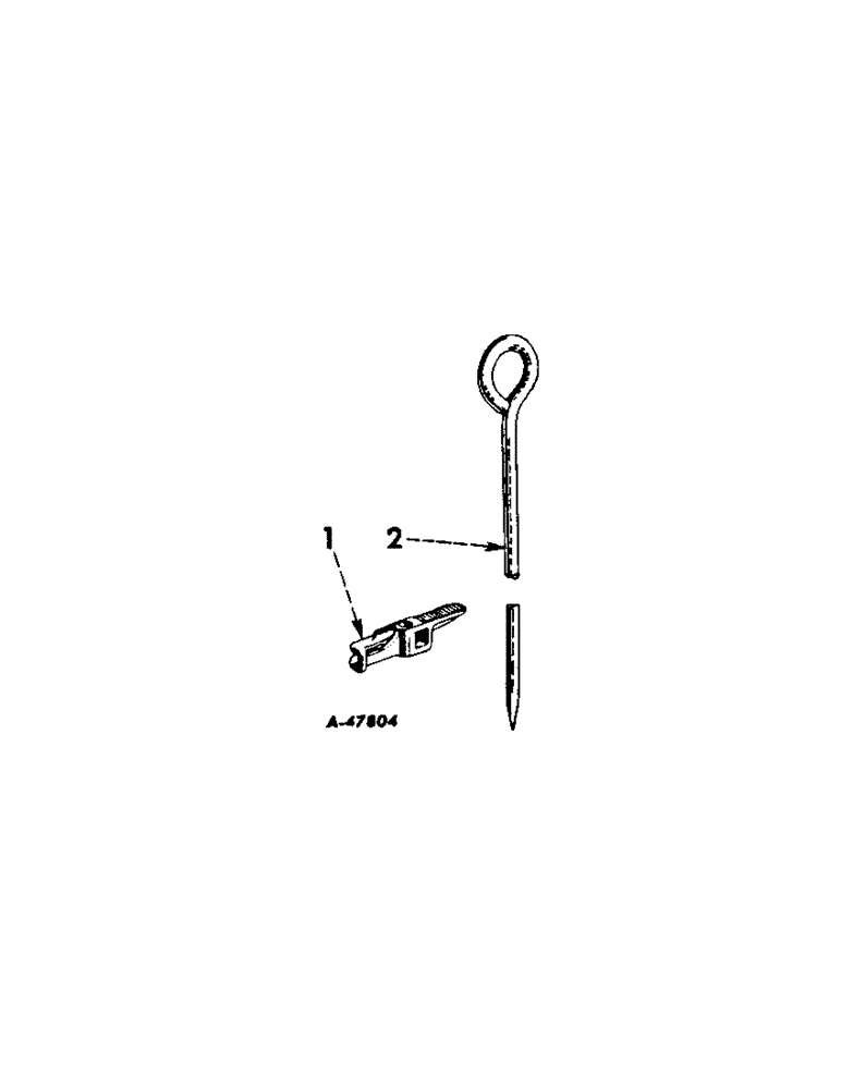 Схема запчастей Case IH 449A - (E-37) - CHECKROW PLANTING ATTACHMENT, ANCHOR STAKE 