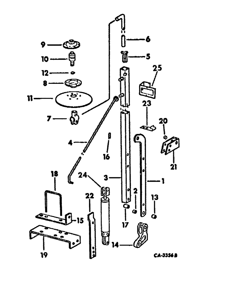 Схема запчастей Case IH 92 - (D-41) - HYDRAULIC MARKER ATTACHMENT, FOR 4 ROW AND 6 ROW NARROW 