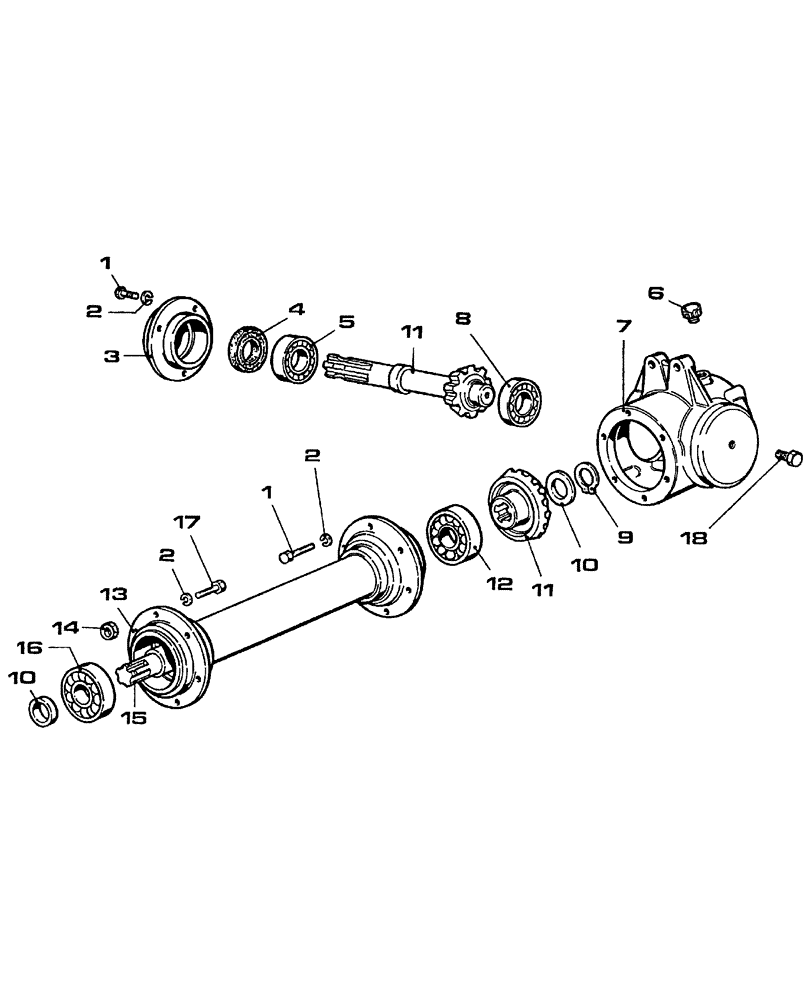 Схема запчастей Case IH TLX152 - (007) - GEARBOX 