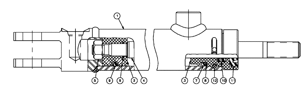 Схема запчастей Case IH SPX4410 - (07-006) - FRONT LADDER FOLD Cylinders