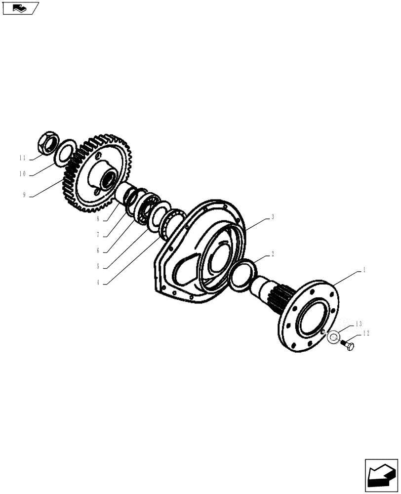 Схема запчастей Case IH FARMALL 65A - (27.126.04) - FINAL DRIVE (27) - REAR AXLE SYSTEM