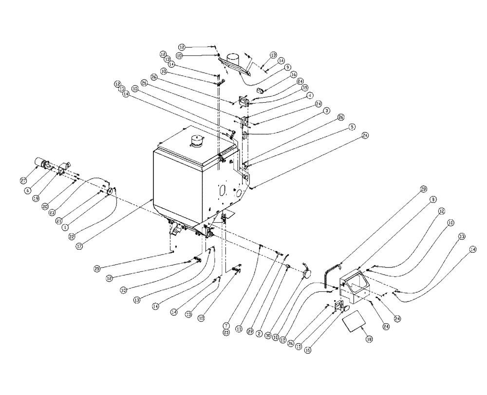 Схема запчастей Case IH 438 - (04-011) - DOUBLE BIN W/AUGER PARTS GROUP, RH Bin Group