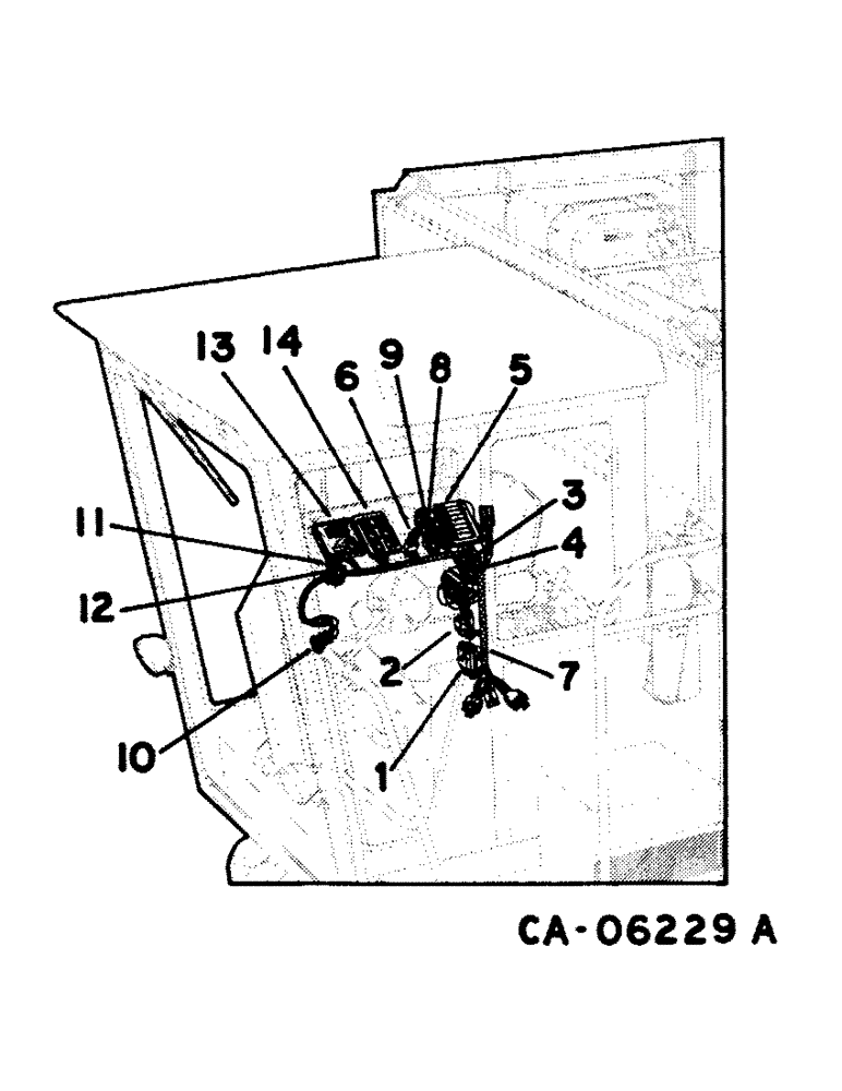 Схема запчастей Case IH 1480 - (08-05) - ELECTRICAL, WIRING DIAGRAM, INSTRUMENT PANEL, SERIAL NO. 24000 AND BELOW (06) - ELECTRICAL