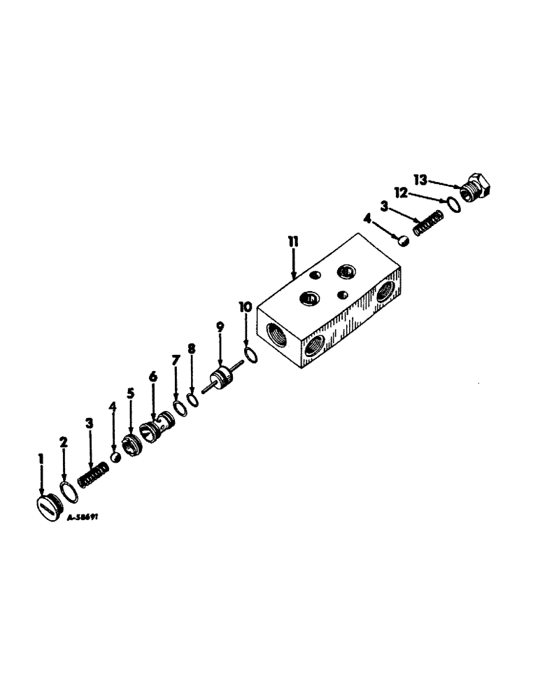 Схема запчастей Case IH 1456 - (10-34) - HYDRAULICS, DOUBLE ACTING CHECK VALVE (07) - HYDRAULICS