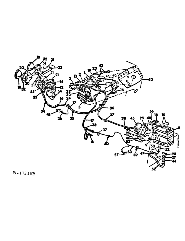 Схема запчастей Case IH 154 - (08-06) - ELECTRICAL, STARTING AND LIGHTING, 154 AND 185 LO-BOY TRACTORS (06) - ELECTRICAL