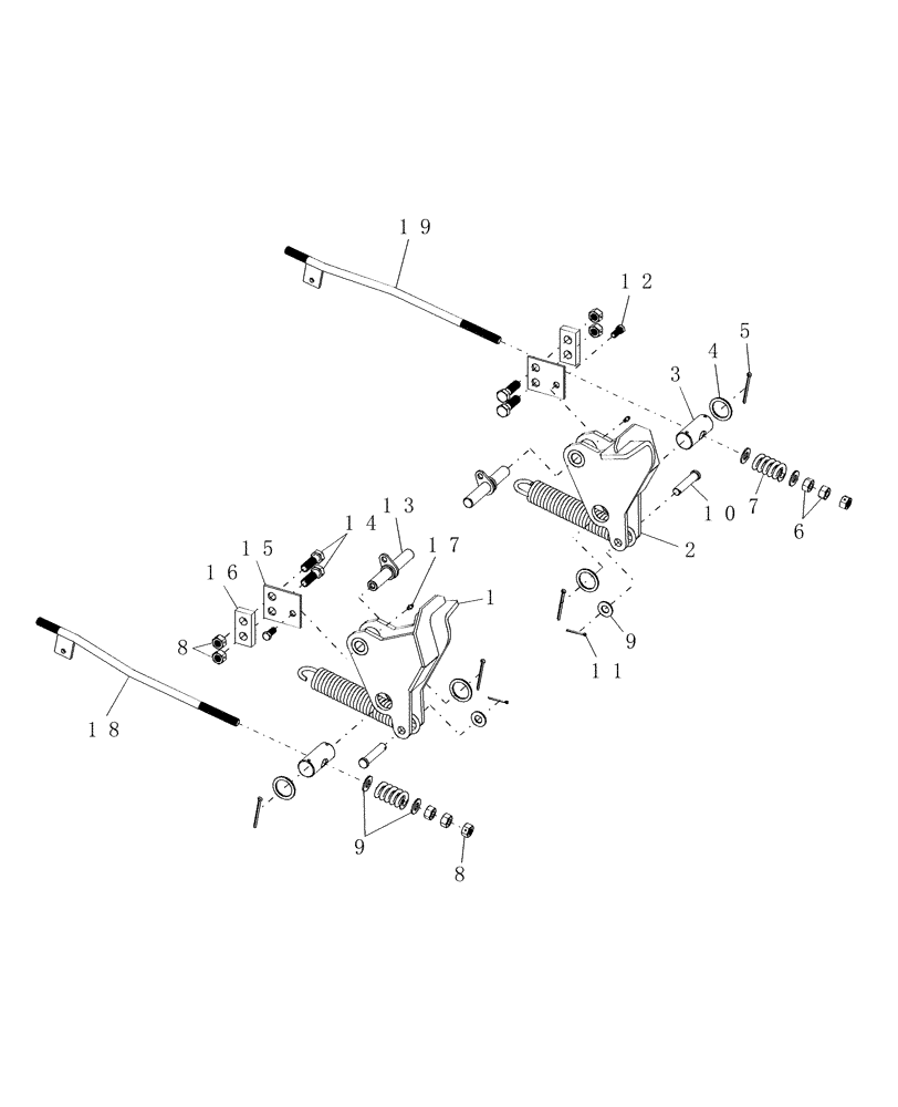 Схема запчастей Case IH 914A - (10) - LIFT ARM LINKAGE, 84" 