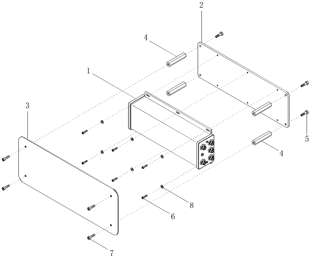 Схема запчастей Case IH MX210 - (04-42) - ACCUGUIDE CONTROL MODULE AND MOUNTING (04) - ELECTRICAL SYSTEMS