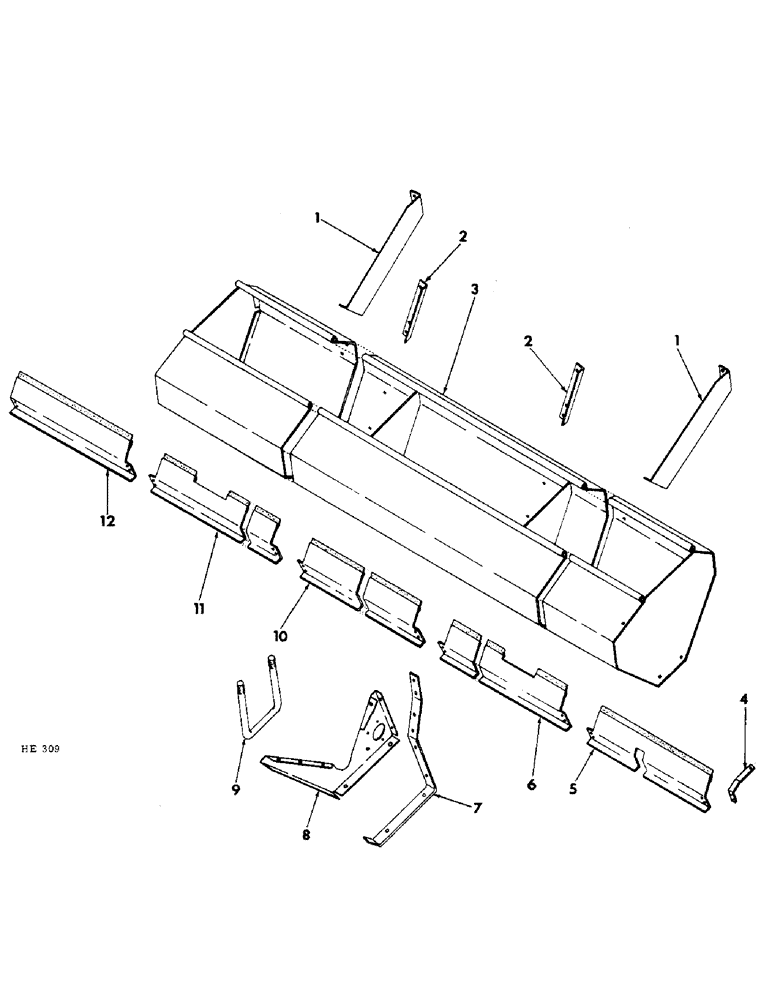 Схема запчастей Case IH 300 - (32) - GRAIN SEEDING HOPPER 