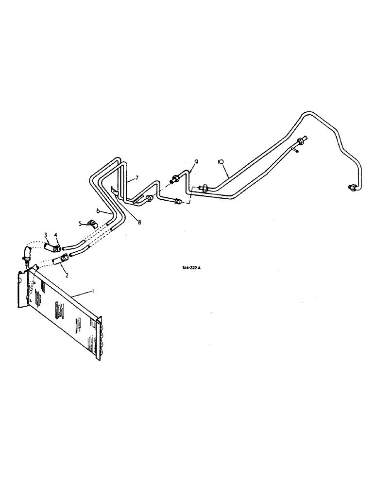 Схема запчастей Case IH 584 - (06-01) - OIL COOLER Cooling