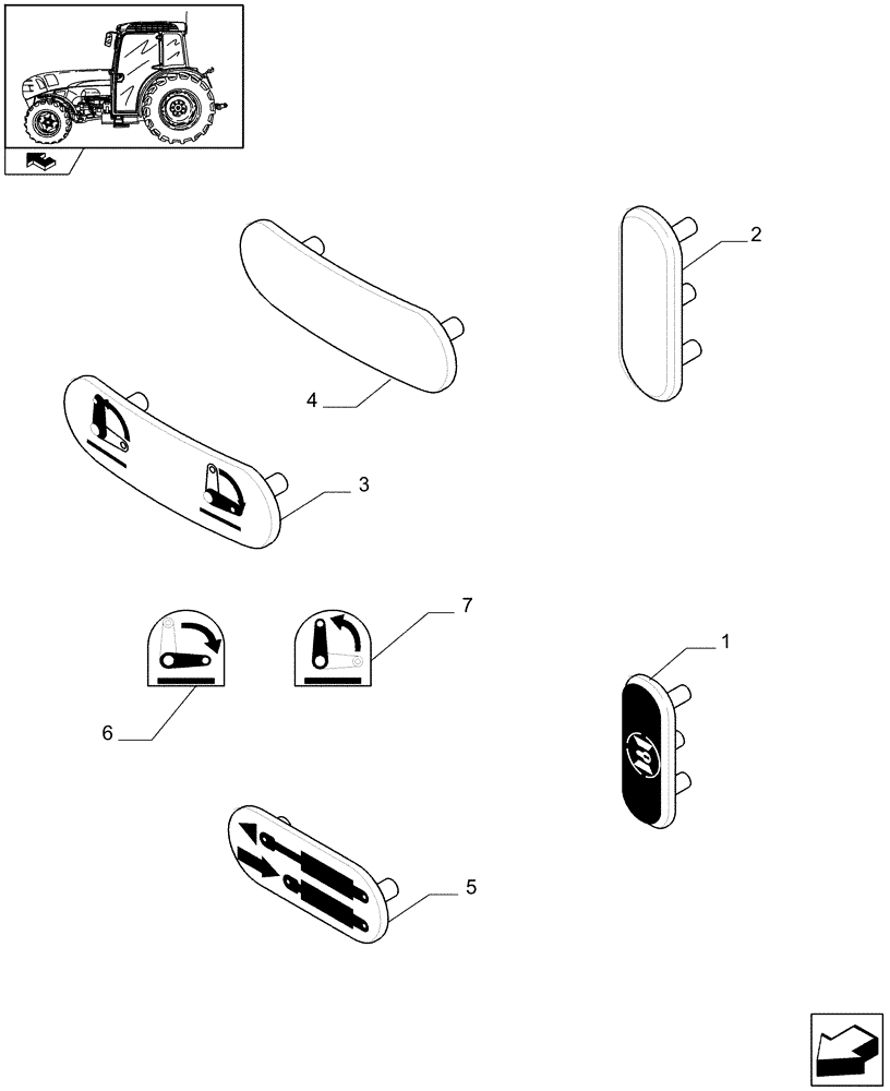 Схема запчастей Case IH FARMALL 95N - (1.98.0[13]) - PLATES (13) - DECALS