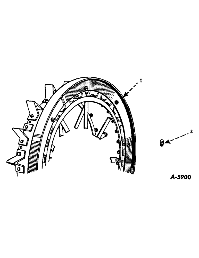 Схема запчастей Case IH FARMALL MD - (333) - ATTACHMENTS, OVERTIRE, SPECIAL, "M" AND "MD" Attachments