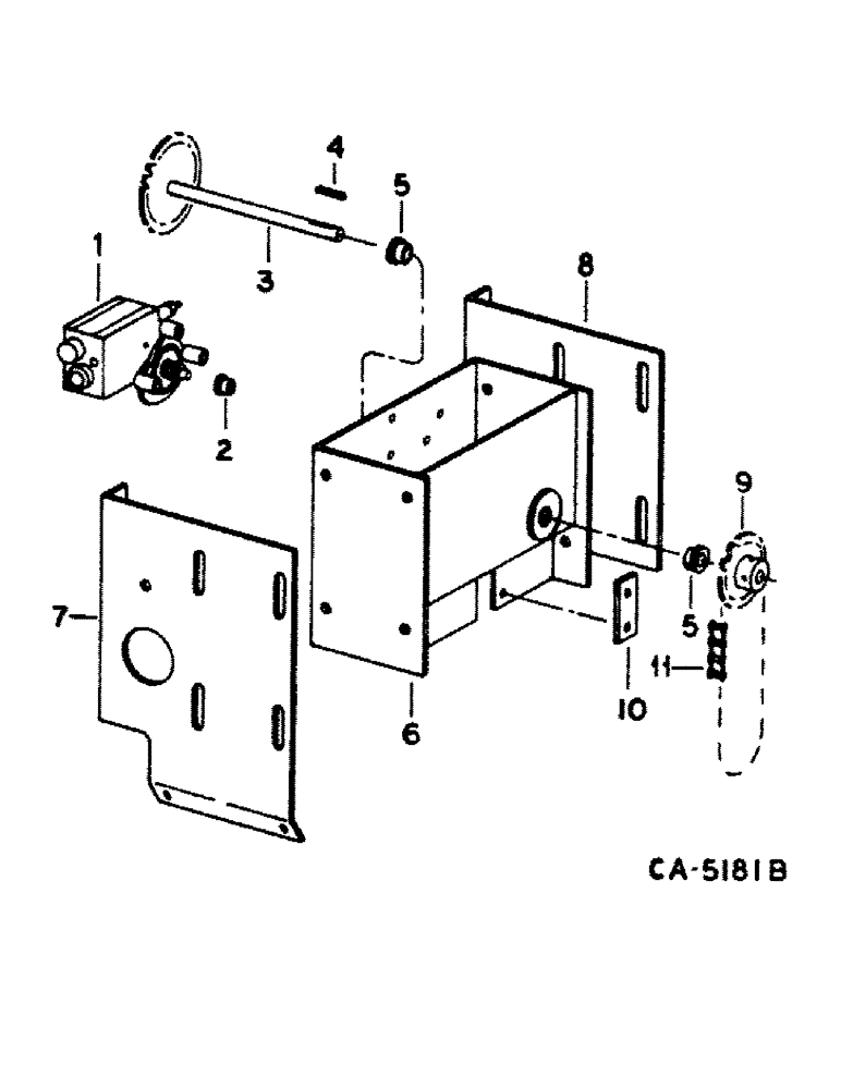 Схема запчастей Case IH 1440 - (21-07) - THRESHING ROTOR AND CONCAVES, ROTOR DRIVE ADJUSTMENT (14) - THRESHING