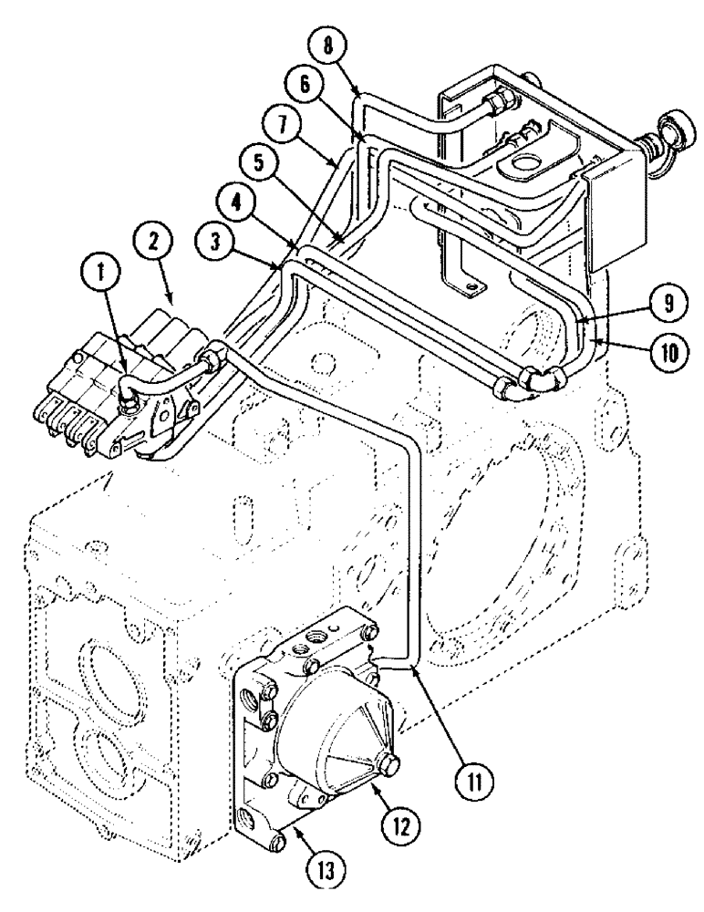 Схема запчастей Case IH 995 - (1-28) - PICTORIAL INDEX, TRACTOR WITH CAB, REMOTE AUXILIARY CONTROL VALVES (00) - PICTORIAL INDEX