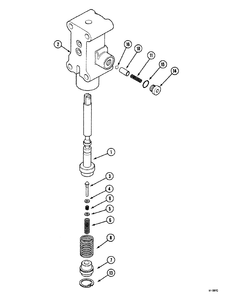 Схема запчастей Case IH 5150 - (6-122) - P.T.O. VALVE ASSEMBLY, ( - JJF1029999) (06) - POWER TRAIN