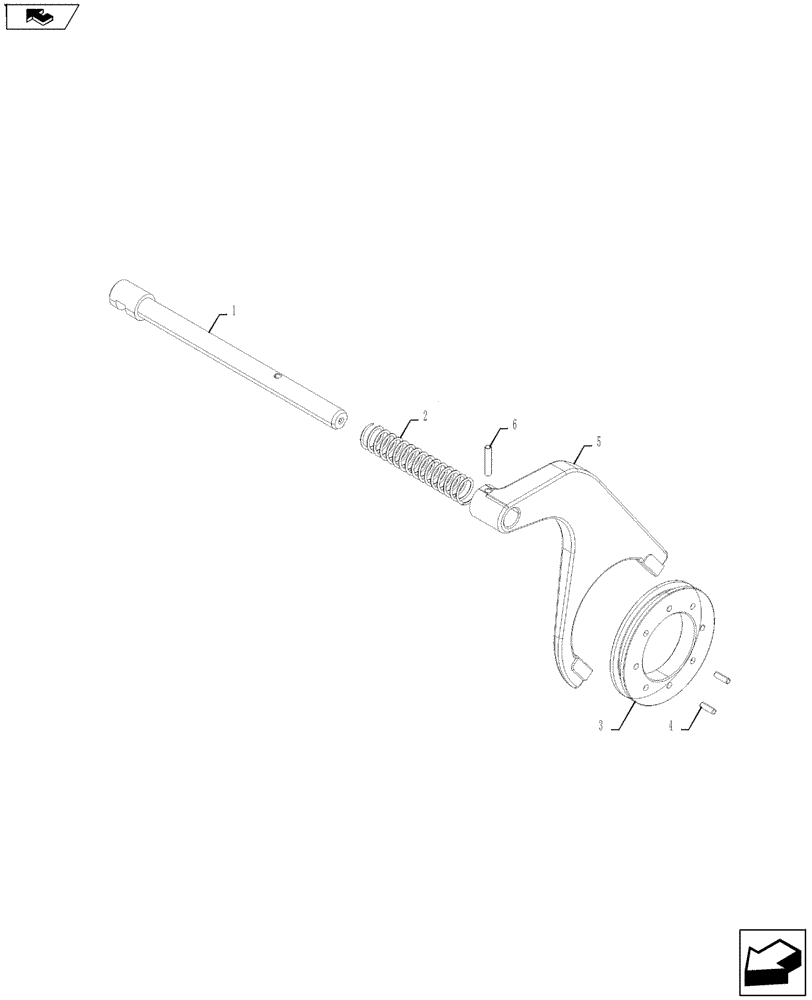 Схема запчастей Case IH FARMALL 55A - (27.110.02) - DIFFERENTIAL LOCK SHIFT FORK (27) - REAR AXLE SYSTEM