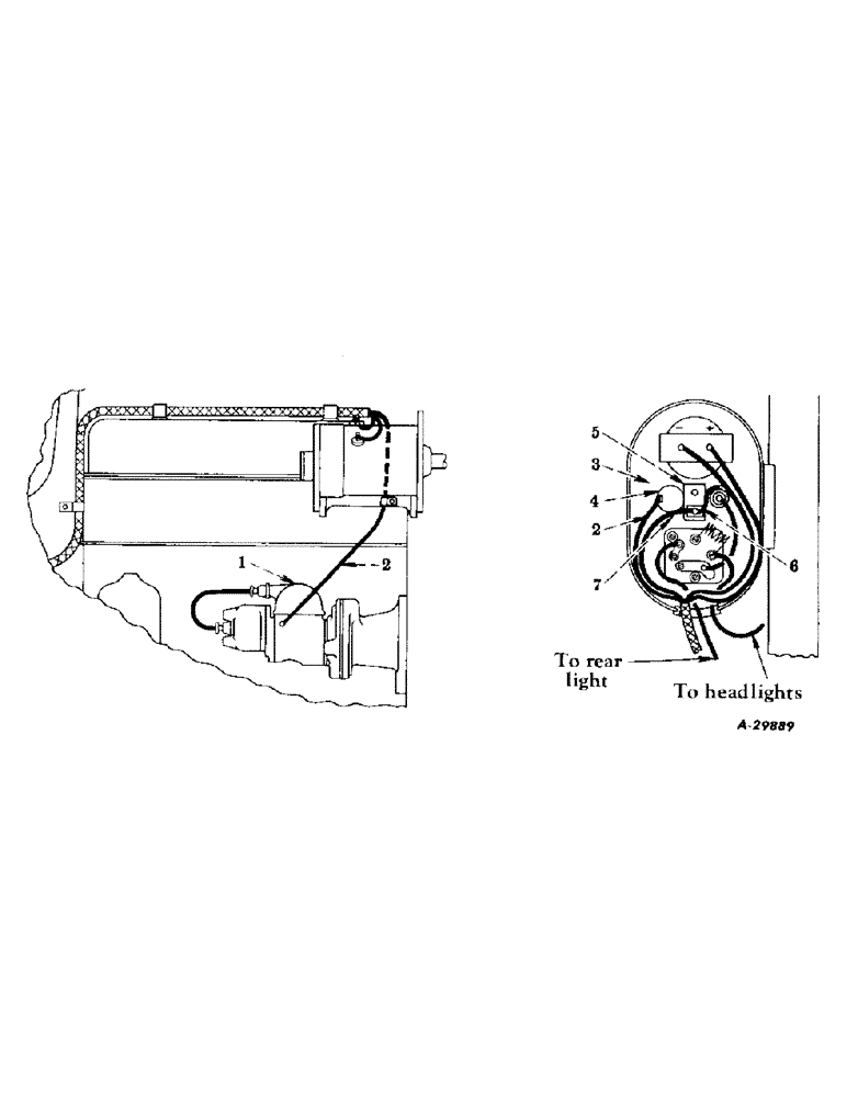 Схема запчастей Case IH SUPER-H - (080) - ELECTRICAL SYSTEM, STARTING AND LIGHTING, MAGNETO IGNITION, TRACTOR 501 TO 19233 (06) - ELECTRICAL SYSTEMS