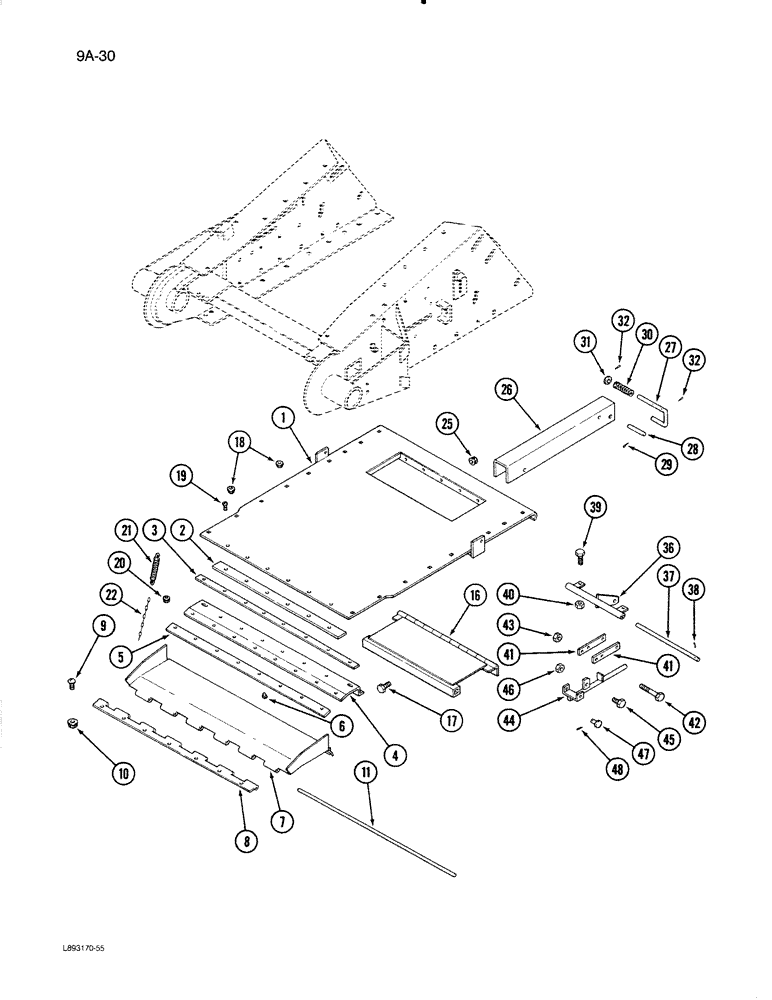 Схема запчастей Case IH 1670 - (9A-30) - 1304946C2 FEEDER (13) - FEEDER