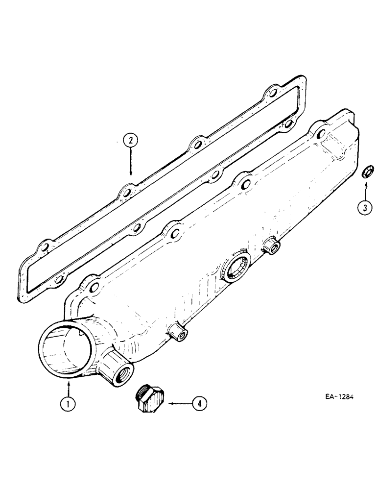 Схема запчастей Case IH 685 - (2-024) - INTAKE MANIFOLD (02) - ENGINE