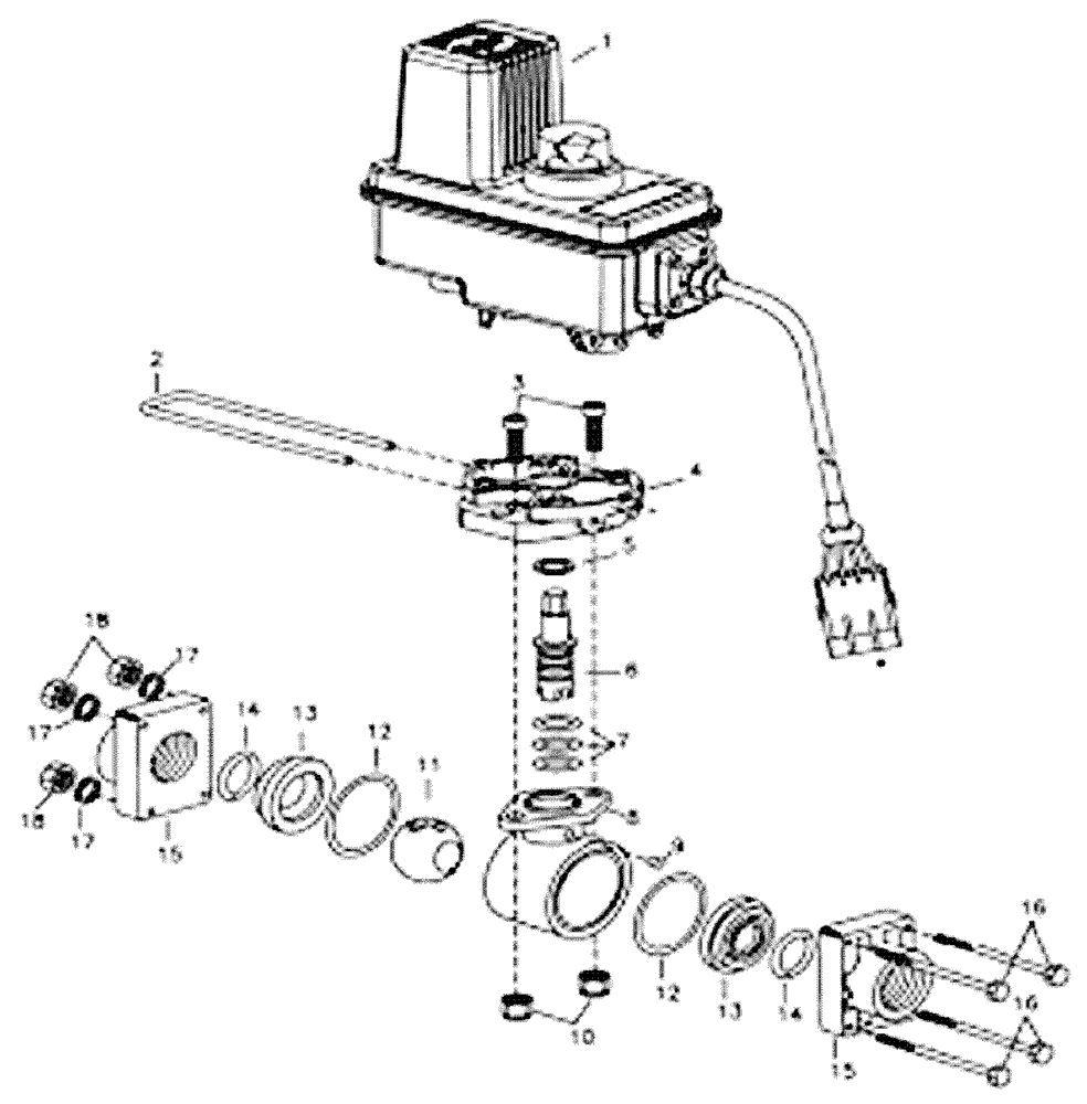 Схема запчастей Case IH 810 - (10-039) - VALVE, ELECTRIC BALL Wet Kit