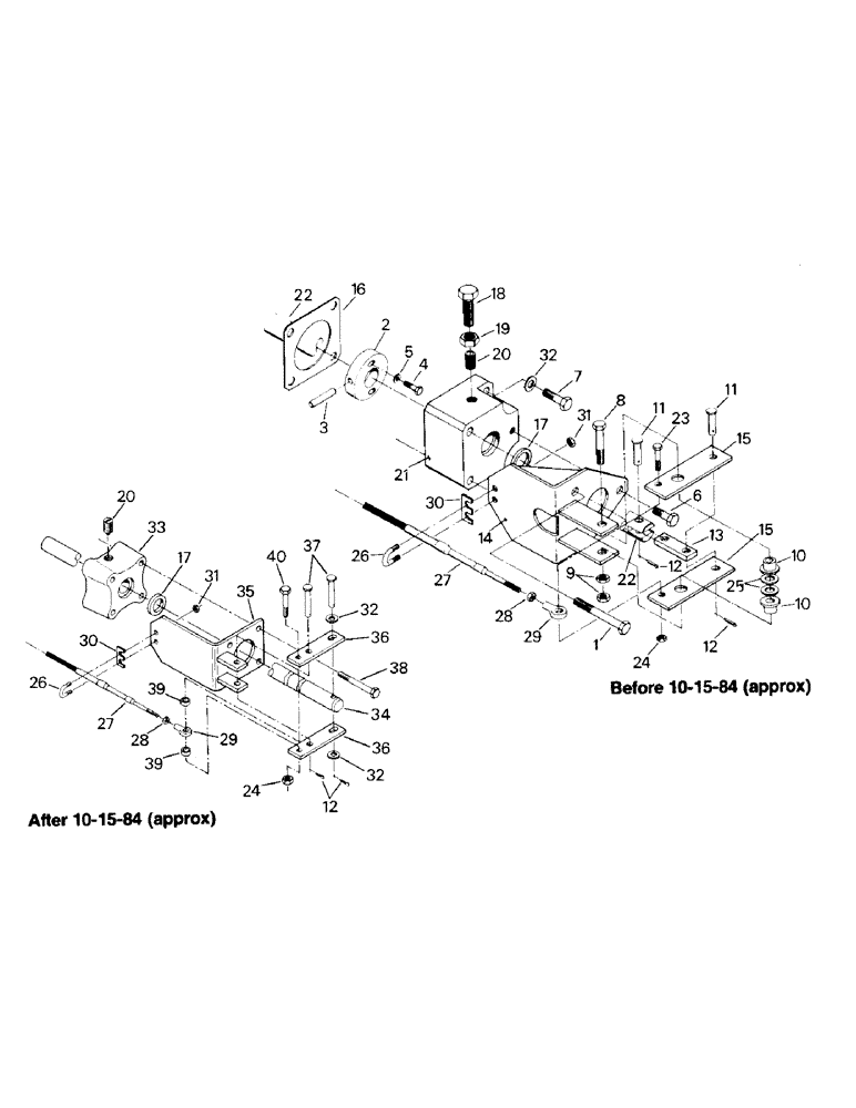 Схема запчастей Case IH STEIGER - (04-20) - TRANSFER CASE SHIFTING (04) - Drive Train