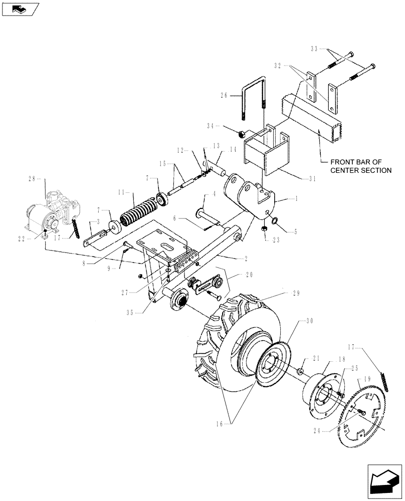 Схема запчастей Case IH NPX2800 - (75.200.01[02]) - GROUND DRIVE 2010 AND AFTER (75) - SOIL PREPARATION