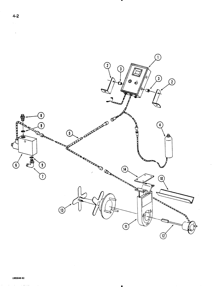 Схема запчастей Case IH 596 - (4-2) - MEMORY DEPTH CONTROL (04) - ELECTRICAL SYSTEMS